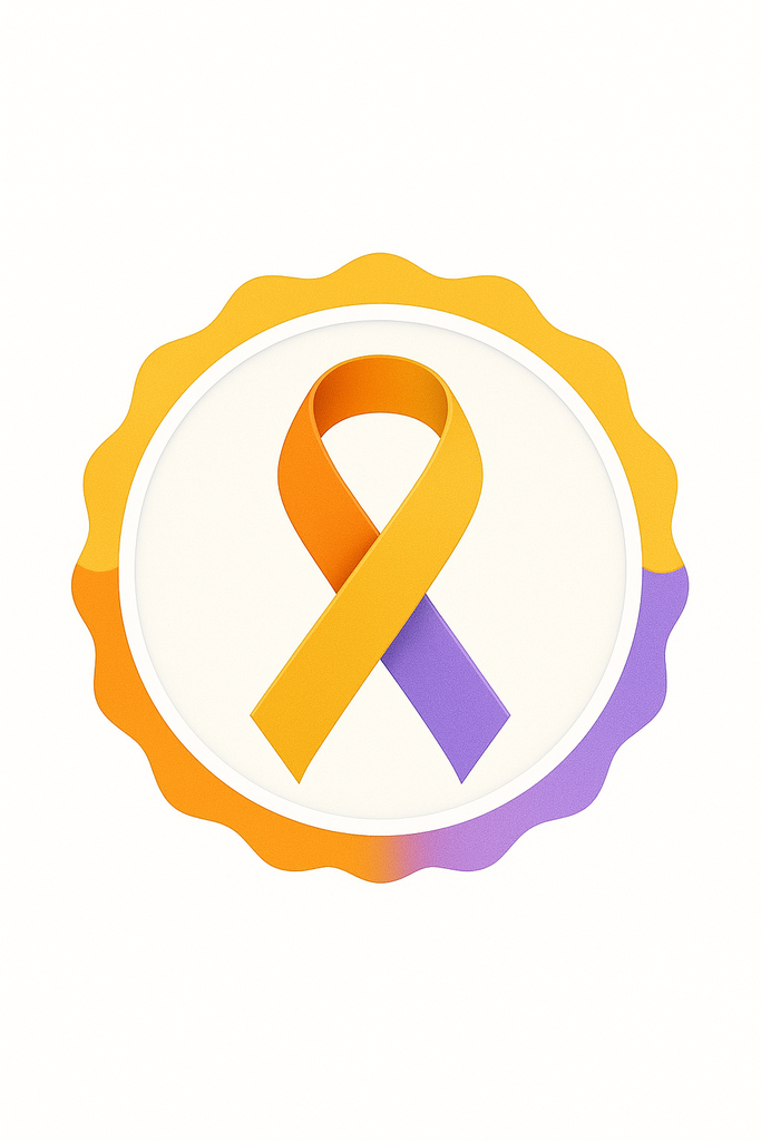Campanha - Mês Agosto Laranja, Dourado e Lilás